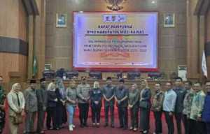 DPRD Musi Rawas Gelar Paripurna Penetapan Calon Bupati dan Wakil Bupati Terpilih