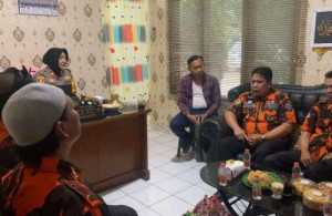 Ciptakan Kondusifitas Kapolsek Dramaga Polres Bogor Terima Kunjungan Ormas PP PAC Kecamatan Dramaga.
