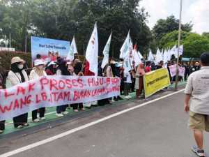 Warga OKI Demo di BPN, Tolak Izin Perusahaan Perkebunan