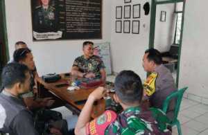 TNI-POLRI, Bhabinkamtibmas Polsek Parungpanjang Sambangi Makoramil 2123 Parungpanjang.