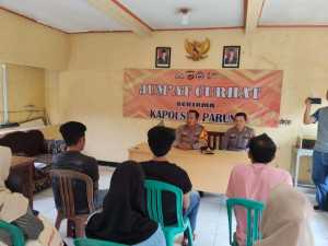 Gelar Jumat Curhat, Kapolsek Parung Dengarkan Keluhan Masyarakat.