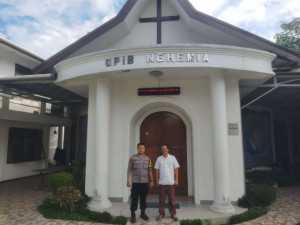Bhabinkamtibmas Polsek Megamendung Amankan Ibadah di Gereja GPIB Nehemia Cipayung.