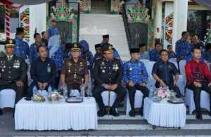 Kasdim 1016/Plk Hadiri Upacara Peringatan Hari Jadi Ke-60 Pemerintah Kota Palangka Raya Tahun 2025