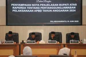 DPRD Kabupaten Sukabumi Gelar Rapat Paripurna ke-21 : Pemkab Raih WTP ke-11 Kali Berturut-turut
