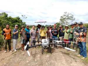 Babinsa Koramil 1016-07/Tewah Dampingi Kunker Wakil Bupati Gunung Mas.