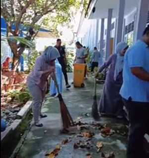 Jumsih Dinas Perikanan Kabupaten Sukabumi: Wujud Nyata Peduli Lingkungan dan Kebersihan Kantor