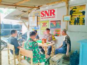 TNI-POLRI Bhabinkamtibmas Polsek Parung dan Babinsa Sambangi Warga Binaan untuk Jaga Kamtibmas.