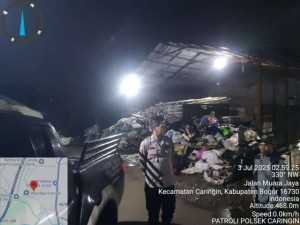 Polsek Caringin Gencarkan Patroli Jam-Jam Kecil, Wujudkan Rasa Aman bagi Masyarakat.