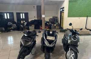 Patroli Dini Hari Sat Samapta Polres Bogor Bubarkan Geng Motor dan Amankan Barang Bukti.