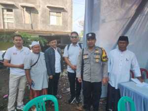 Bhabinkamtibmas Desa Ciherang Pondok Hadiri Santunan Anak Yatim dalam Rangka Peringatan 10 Muharram 1447 H.