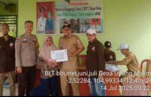 Pemdes Upang Makmur kembali salurkan (BLT-DD) Tri Wulan Ke 2 Th 2025