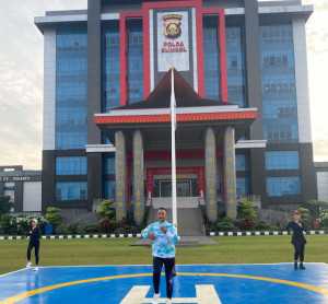 Jaga Kesehatan Serta Kebugaran Tubuh Personel Polda Sumsel Rutin Laksanakan Olahraga Bersama
