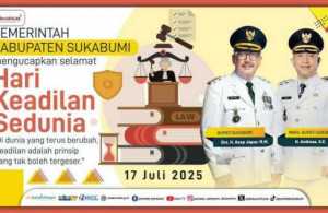 Pemerintah Kabupaten Sukabumi mengucapkan Selamat Hari Keadilan Sedunia "Di dunia yang terus berubah, keadilan adalah prinsip yang tak boleh tergeser"