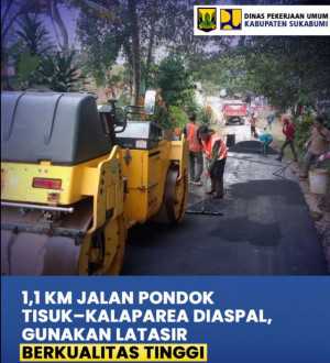 Pemkab Sukabumi Rehabilitasi Jalan Pondok Tisuk–Kalaparea, Dorong Mobilitas dan Ekonomi Warga Nagrak