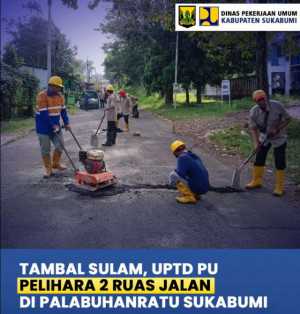Dinas PU Sukabumi Lakukan Pemeliharaan Jalan di Cimanggu Palabuhanratu, Respons Cepat atas Laporan Warga