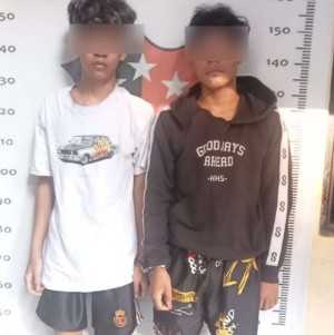 Dua Remaja Diduga Terlibat Tawuran Gengster Diamankan Polsek Parung.