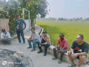 Bhabinkamtibmas Wilayah Hukum Polsek Dramaga Beri Himbauan Ajak Jaga Kondusifitas Cegah Gangguan Kamtibmas.