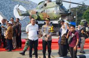 Kapolres Bogor Hadiri Peresmian Monumen Helikopter Puma di Cibinong