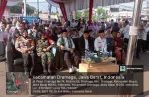 Kapolsek Dramaga Hadir Dalam Kegiatan Pawai ta'aruf dan pembukaan MTQ Tingkat Kecamatan Dramaga Bersama Forkompimcam kecamatan Dramaga