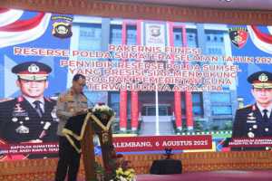 Polda Sumsel Gelar Rakernis Gabungan Reskrimum, Reskrimsus, Resnarkoba, dan Tahti Tahun 2025