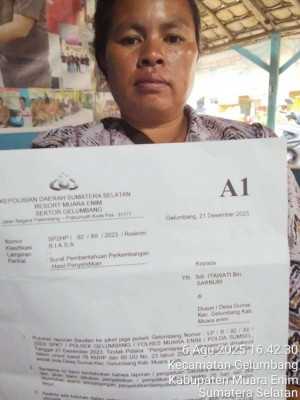 Polsek Gelumbang Dinilai Lamban Tangani Kasus Penganiayaan, Korban di dampingi Lembaga LIPER RI Melapor ke Polda Sumsel