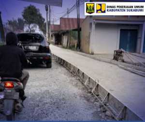 Dinas PU Kabupaten Sukabumi Betonisasi Jalan Parungkuda Bojongpari, Tingkatkan Kenyamanan dan Keamanan Akses