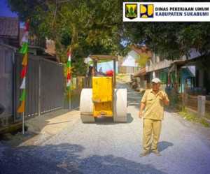 Dinas PU Kabupaten Sukabumi Aspal Ruas CinagenSimpangdago, Perkuat Akses Strategis Jampangkulon Cibitung
