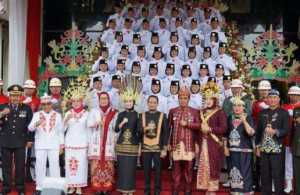 Memperingati Hari Kemerdekaan Republik Indonesia, Kasdim 1016 Palangka Raya Hadiri Upacara Hut RI Ke 80