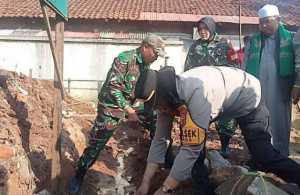 Kapolsek Dramaga hadiri peletakan batu pertama pembangunan kantor Koramil Kecamatan Dramaga dan Syukuran Sebagai Rasa Syukur