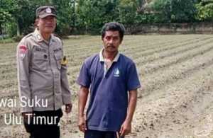 Polsek Semendawai Suku III Ajak Warga Tanan Tanaman Pangan Bergizi, Sukseskan Program Ketahanan Pangan
