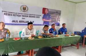 Reses Anggota DPRD Kabupaten Sukabumi Jalil Abdillah Disambut Antusias Warga Desa Sukamulya Kecamatan Caringin