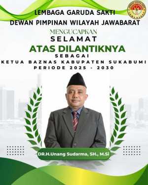 Ketua LGS DPW Jawa Barat Ucapkan Selamat atas Pelantikan Ketua Baznas Kabupaten Sukabumi Periode 2025-2030