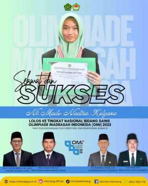 MTsN 2 Palembang Bangga Siswinya Wakili Sumsel di Tingkat Nasional OMI 2025