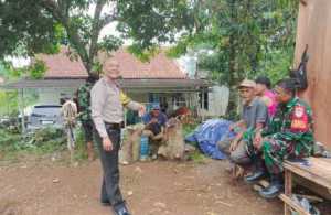 Sinergitas TNI-POLRI dengan Warga Wilayah Desa Binaan Warga, Untuk Menjaga Harkamtibmas Wilayah