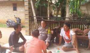 Bhabinkamtibmas Polsek Rumpin Sambangi Warga Poktan Tunas Muda Tarogong, Ajak Warga Jaga Kamtibmas di Desa Mekarsari