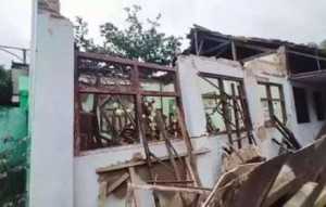 3 ruang kelas SD di Nganjuk ambruk saat murid belajar