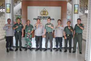 Perkuat Sinergitas, Dandim 1016/Plk Silaturahmi ke Polres Palangka Raya