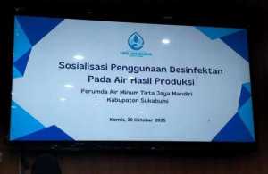 PERUMDA AM TJM Kabupaten Sukabumi Sosialisasikan Penggunaan Desinfektan Sesuai Permenkes Nomor 2 Tahun 2023