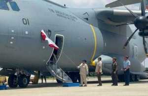 Prabowo serahkan pesawat raksasa Airbus A400M ke Panglima TNI