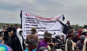 Demontrasi Warga Dua Kecamatan di PT Kelantan Sakti III Tuntut Hak Plasma dan Perbaikan Tata Kelola Air