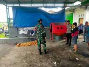 Kompresor meledak, tukang tambal ban tewas seketika