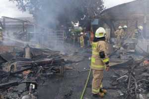 Permukiman padat Grogol Utara Jaksel kebakaran