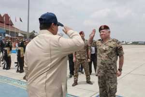 Prabowo lepas kepulangan Raja Yordania Abdullah II di Halim