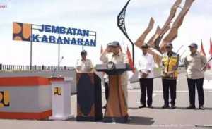 Saat resmikan, Prabowo sebut Jembatan Kabanaran punya nilai sejarah perjuangan