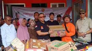 Fraksi Partai Gerindra DPRD Kabupaten Sukabumi Salurkan Bantuan untuk Korban Banjir Bandang di Cisolok