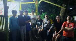 Bhabinkamtibmas Polsek Ciampea Laksanakan Kontrol Ronda Malam Sampaikan pesan Kamtibmas