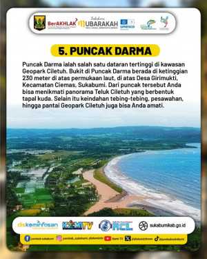 Puncak Darma, Surga Panorama Geopark Ciletuh yang Memukau Wisatawan