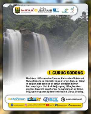 Keindahan Curug Sodong Makin Menawan, Jadi Destinasi Unggulan Wisata Alam Sukabumi
