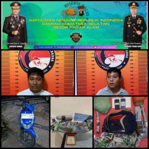 Satresnarkoba Polres Pagar Alam Amankan Dua Bersaudara Dengan BB 1,7 Kg Ganja