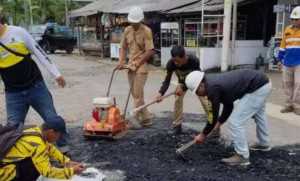 UPTD PU Wilayah Ciemas Gerak Cepat Tangani Kerusakan Jalan Mareleng–Ciracap
